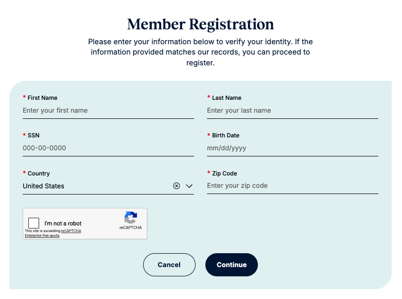 How to Register Screenshot